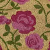 Relaxdays Fußmatte Kokos, Rosen-Motiv, Fußabtreter 40x60 Produktbild-Vorschau 6