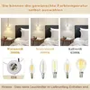 Demonstration of different light color temperatures and bulb types. Produktbild-Vorschau