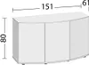 Aquarium Unterschrank Juwel SBX Vision 450 151x61x80 cm Produktbild-Vorschau 4