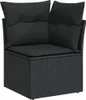 vidaXL 5-częściowa sofa ogrodowa z poduszkami z czarnego Podgląd zdjęcia produktu 4