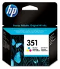 The image shows the packaging of an HP 351 Tri-color ink cartridge. Produktbild-Vorschau