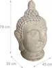 Relaxdays Buddha Kopf, HBT: 78x45x39 cm, XXL Zen-Deko für Produktbild-Vorschau 4