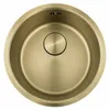 Umývadlo Pure.Sink Rondo, zlaté, kulaté, vhodné pro montáž Náhled obrázku produktu 1