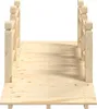 vidaXL Záhradný mostík so zábradlím 150x67x56 cm Masívne Náhľad obrázku produktu 3