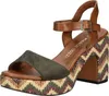 MARCO TOZZI Damen Sandalette hoher Schuh Riemchen Korkoptik Produktbild-Vorschau 6