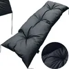 A dark gray cushion for a garden sofa or pallet furniture, shown from a diagonal angle. Podgląd zdjęcia produktu