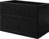 A black two-drawer cabinet. Náhled obrázku produktu
