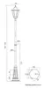 Lampione da giardino e da parco 290 cm 1xE27 nero IP43 Anteprima dell’immagine prodotto 6