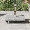 vidaXL Sonnenschirmständer Grau 45 x 45 x 45 cm Granit Produktbild-Vorschau 4