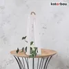 KOTARBAU® Dřevěná lucerna bílá 13,5 x 13,5 x 34 cm Zahradní Náhled obrázku produktu 2