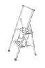 WENKO ALU Design Klapptritt Haushalts Leiter Tritt Anti Produktbild-Vorschau 1