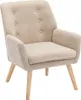 Beige gepolsterter Sessel - OSIMO Produktbild-Vorschau 3
