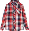 Kinderhemd Karomuster Rot und Marineblau 104 Produktbild-Vorschau 1
