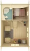 Palmako Ferienhaus Sandra 29,9 m² - 44 mm Produktbild-Vorschau 4