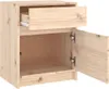 vidaXL Nočná skrinka 40x31x50 cm z masívneho borovicového Náhľad obrázku produktu 6