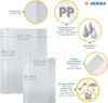 HERMA 20242 Set 10 Heftschoner PP A4 transparent farblos Produktbild-Vorschau 4