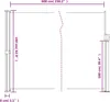 vidaXL Boční výsuvná markýza antracit 160x600 cm Náhled obrázku produktu 11