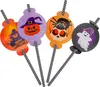 Papierové slamky s dekoráciou Halloween Eco Tube Ghosts Náhľad obrázku produktu 2