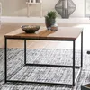 FineBuy Couchtisch quadratisch 60x60 cm Akazie Massivholz · Produktbild-Vorschau 1