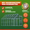 GARDEBRUK® Gewächshaus Aluminium 7,2m² 380x190cm inkl. 4 Produktbild-Vorschau 5