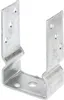 A single metal U-shaped post bracket is shown against a white background. Produktbild-Vorschau