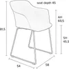 Housecraft Living Tango Esszimmerstuhl mit Armlehne Weiß - Produktbild-Vorschau 7