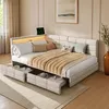 Letto imbottito matrimoniale INONEFT, 140x190 cm, con Anteprima dell’immagine prodotto 12
