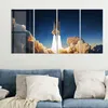 DEQORI Glasbild Echtglas 4x30x60 cm 'Raketenstart ins All' Produktbild-Vorschau 4
