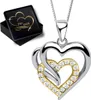 Damen Mädchen Herz Halskette mit Anhänger echt 925 Sterling Produktbild-Vorschau 1