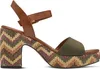 MARCO TOZZI Damen Sandalette hoher Schuh Riemchen Korkoptik Produktbild-Vorschau 3