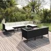 "2024 Moderne" 11-tlg. Garten-Lounge-Set mit Auflagen Poly Produktbild-Vorschau 1