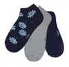Damen Sneaker Socken 3-er Pack aus Baumwolle Blumenwiese Produktbild-Vorschau 1