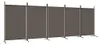 vidaXL paravento 5 pezzi antracite 433x180 cm tessuto Anteprima dell’immagine prodotto 1