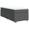Boxspringbett mit Matratze Dunkelgrau 90x190 cm Stoff Produktbild-Vorschau 1