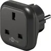 Goobay Reiseadapter UK auf Europa, schwarz, für Geräte aus Produktbild-Vorschau 1