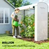 Outsunny kas met netramen en een opklapbare deur, foliekas Productafbeelding-voorbeeld 6