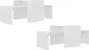 vidaXL Couchtisch-Set Hochglanz-Weiß 100x48x40 cm Produktbild-Vorschau 5