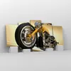 Bild auf Leinwand - Leinwandbild - Motorrad Chrom Rad - Produktbild-Vorschau 4