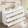 WOLTU Kommode weiß, mit 6 Schubladen, Moderner Produktbild-Vorschau 6