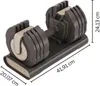 Centr Smart Stack 50 Verstellbare Hanteln 2 x 22,5 kg - 2x Produktbild-Vorschau 9