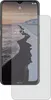 A screen protector is placed over a smartphone displaying a landscape image. Produktbild-Vorschau