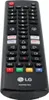 A black LG remote control is shown against a white background. Produktbild-Vorschau