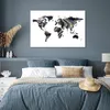 MuchoWow® Poster Weltkarte - Farbe - Gold 120x80 cm - Produktbild-Vorschau 4