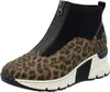 A single shoe with a leopard print pattern and a zipper. Anteprima dell’immagine prodotto