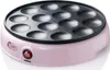 A pink poffertjes maker with a black cooking plate and a red on/off switch. Anteprima dell’immagine prodotto