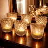 6 Teelicht Halter Glas Teelichthalter Gläschen Kerzenhalter Produktbild-Vorschau 8