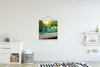 MuchoWow® Textilposter Brücke - Wasserfall - Natur 60x60 cm Produktbild-Vorschau 2