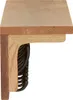 vidaXL Wandgarderobe 90x16x16 cm Massivholz Eiche Produktbild-Vorschau 2