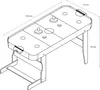 Cougar Icing Table De Air Hockey 5Ft Pliable | Table De Air Voir les images du produit 6
