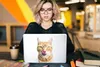 MuchoWow® Laptop Aufkleber Sticker Cover Katze - Zunge - Produktbild-Vorschau 5
